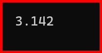 Picture showing the output of the Round function in python